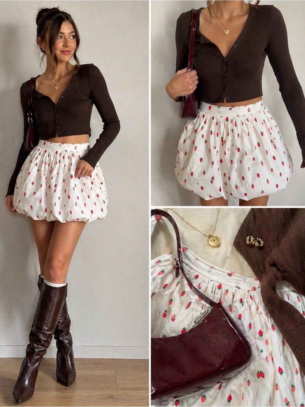 White ballon skirt